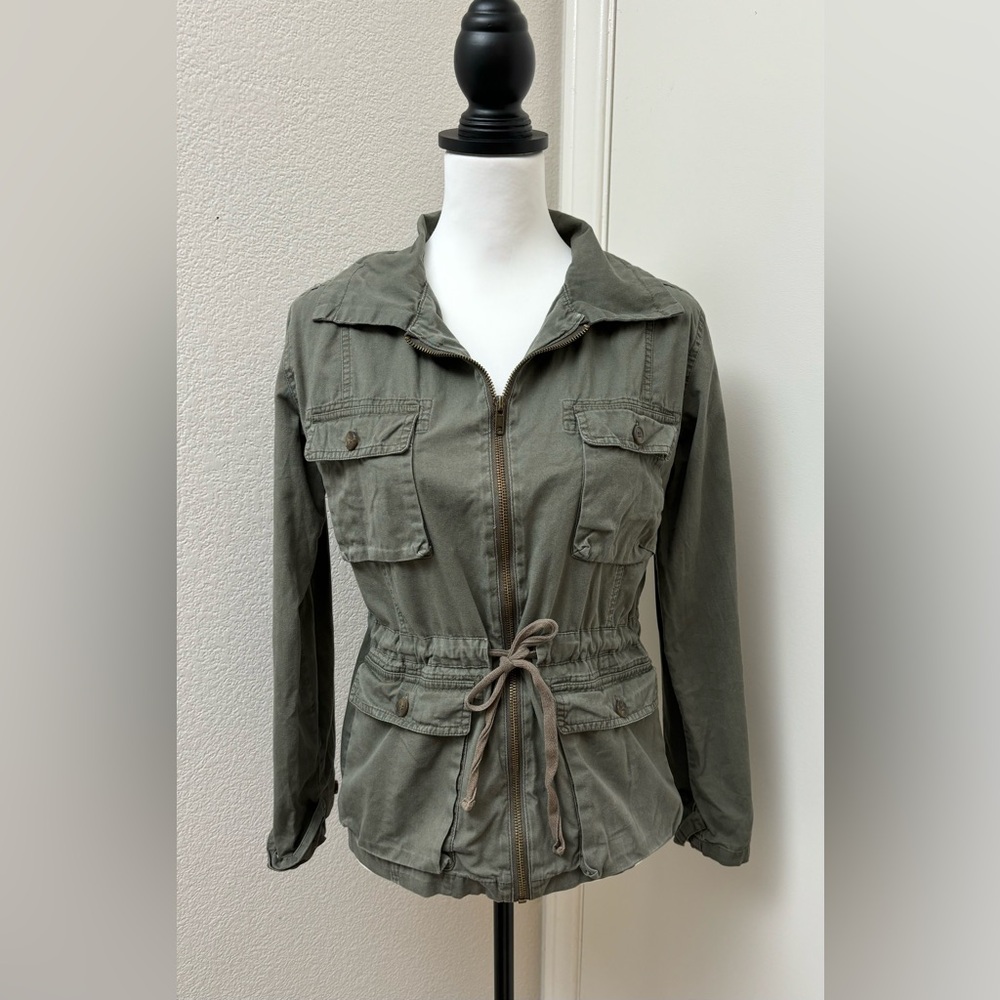 Bar III army green utility jacket size Small S gorpcore‎ street wear - Picture 2 of 16